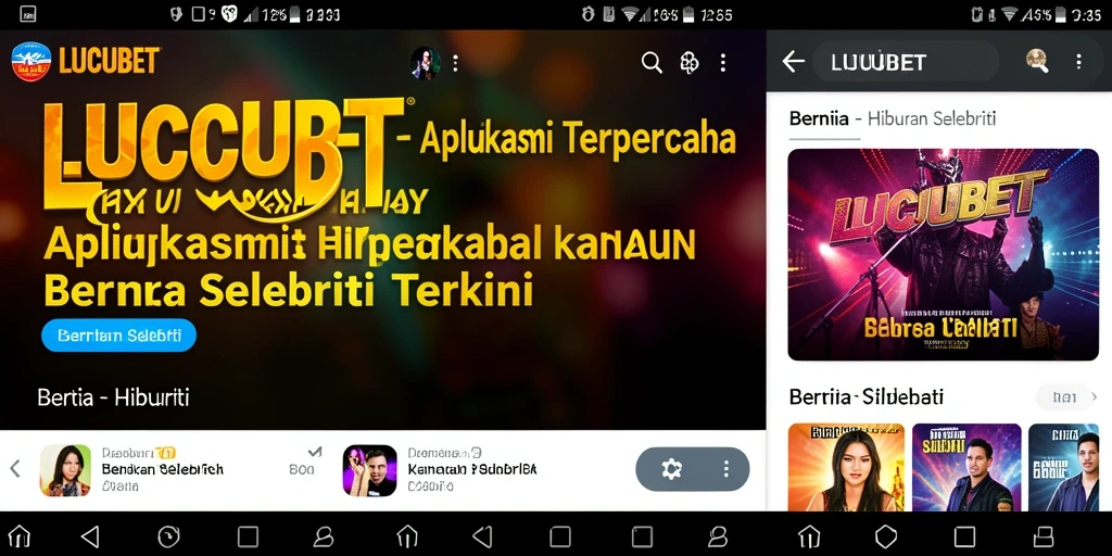 Tampilan antarmuka LUCUBET yang menarik dan informatif.