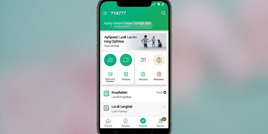Antarmuka TYA777 menampilkan statistik langkah harian yang menarik.