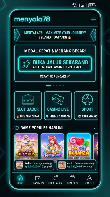 Tampilan link alternatif menyala78